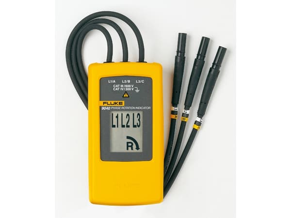 Fluke Indikator for faserotasjon, 700 V, Svart, Gult, 15 - 400 Hz, IP40, 0 - 40 °C, 61 mm