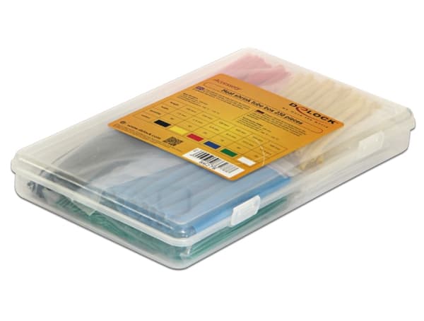 DeLOCK 86278, Kaapelihylly, Musta, Sininen, Vihreä, Punainen, Keltainen, PVC-muovi, 50 kpl