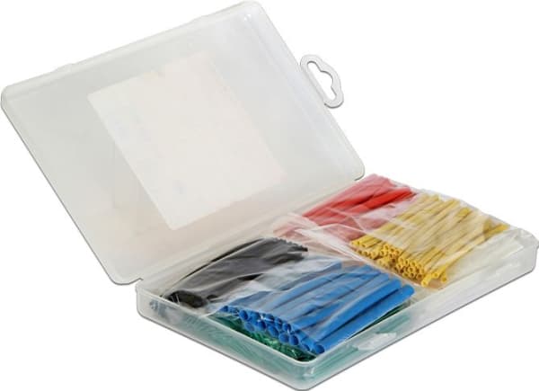 DeLOCK 86278, Kaapelihylly, Musta, Sininen, Vihreä, Punainen, Keltainen, PVC-muovi, 50 kpl