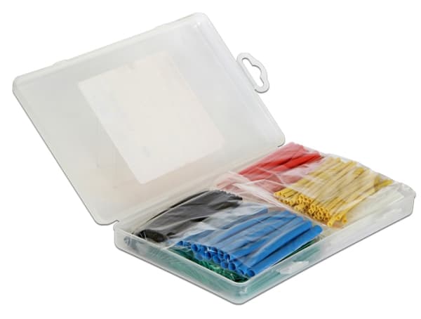 DeLOCK 86278, Kaapelihylly, Musta, Sininen, Vihreä, Punainen, Keltainen, PVC-muovi, 50 kpl