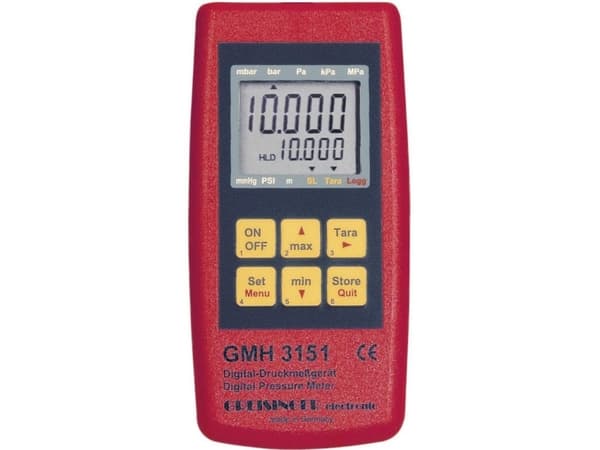 Greisinger GMH 3151 Trykmålingsudstyr Lufttryk 0,0025 - 0,6 bar