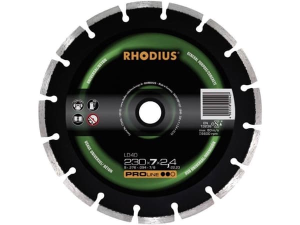 Rhodius 394137 LD 40 Timanttinen leikkuukiekko Halkaisija 125 mm Sisähalkaisija 22.23 mm 1 kpl