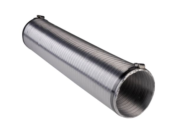 Wallair N51803 Fleksibelt ventilationsrør Alumiini (Ø x L) 8 cm x 2,5 m Sølv