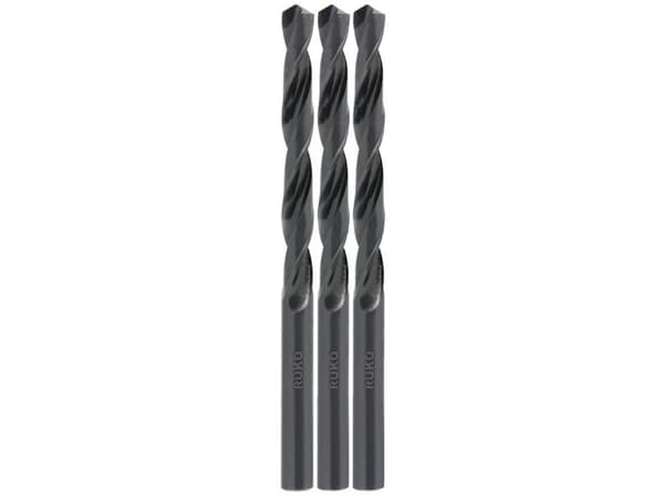 RUKO 2144008 HSS Metal-spiralbor 0.8 mm Rullevalset DIN 338 Cylinderskaft 3 stk