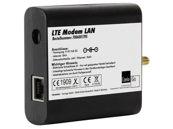 ConiuGo ConiuGo ConiuGo LTE GSM Modem LAN CAT 4 LTE modem 12 V/DC Funktion: Alarmering