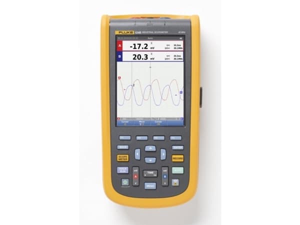 Fluke 124B/EU/S Håndholdt oscilloskop 40 MHz 2-kanals 4 GSa/s Multimeter-funktioner 1 stk