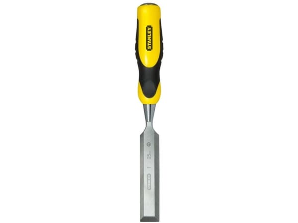 Stanley 0-16-880, Bred meisel, Meisel skjær, Stål, Sort, Gult, Ergonomisk, 25 mm