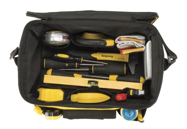 Stanley STST1-73615, Verktøy boks, Polyester, Sort, Gult, 370 mm, 230 mm, 250 mm