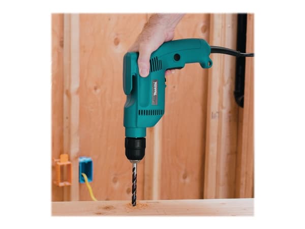 Makita 6408 - Bor - 530 W - 4.9 A - nøkkelfri borhylse 10 mm