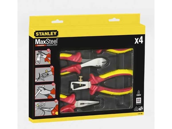 Stanley MaxSteel VDE-pihdit, 4kpl (84-489)