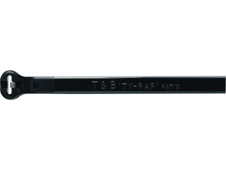 ABB TY525MXR, Kaksiaukkoinen johdinside, Nailon, Polyamidi, Musta, 18,6 cm, 4,67 mm, 10000 kpl