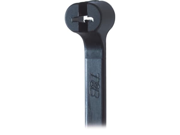 ABB TY525MXR, Buntband med dubbla låshuvuden, Nylon, Polyamid, Svart, 18,6 cm, 4,67 mm, 10000 styck