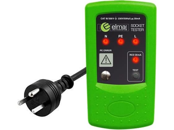 ELMA INSTRUMENTS Pistoketestilaite, jossa on HFI-toimintatesti