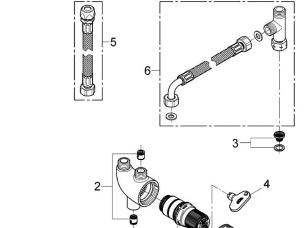GROHE 34487000, Kromfarget, 15 - 46 °C