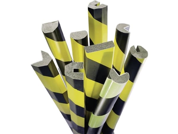 Moravia 422.21.293 MORION indvirkning beskyttelse bue - beskyttelsesrør gul / sort (L x B) 1000 mm x 80 mm