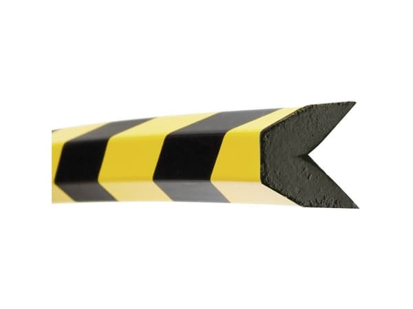 Moravia 422.23.243 Sammenstødsbeskyttelse Sort, Gul (L x B) 1000 mm x 40 mm