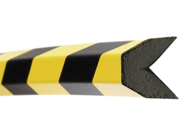 Moravia 422.23.243 Sammenstødsbeskyttelse Sort, Gul (L x B) 1000 mm x 40 mm