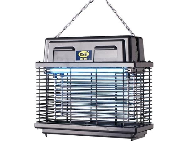 DAN DRYER Hyönteisten tappaja CRI CRI (309), teollisuusmalli galvanoidulla teräsritilällä. Toimintasäde 10-12 m, 230V, 45W, IPX3, 360x160x320 mm.