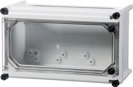 FIBOX Dæksel/låg SOLID P polyesteri 300 x 300 x 45 mm läpinäkyvä Hængsellåg IP67