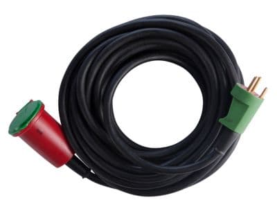 E-line Kaapelisarja DK 3G1,5 - H07RN-F, DK-pistoke/jatkojohto w/j, neopreeni, 230V/16A,15m