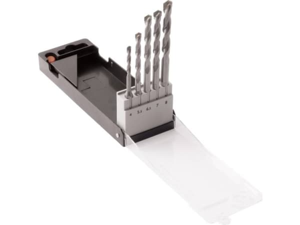 C.K. T3112 Volframikarbidikivikierreporasarja 5 osaa 4 mm, 5,5 mm, 6,5 mm, 7 mm, 8 mm kuusiokantainen varsi 1 sarja 1 sarja
