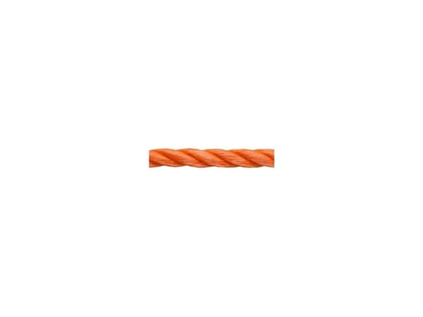 dörner + helmer 190021 Polypropylenreb Flettet (Ø x L) 6 mm x 200 m Orange