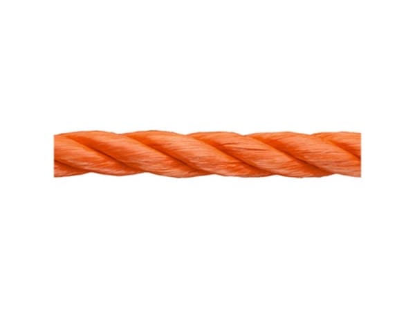 dörner + helmer 190024 Polypropeeniköysi Punottu (Ø x L) 12 mm x 50 m Oranssi