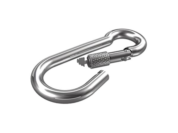 dörner + helmer 4915204 Karabinhage med skrue rustfrit stål A2 100 mm 6 stk 6 stk