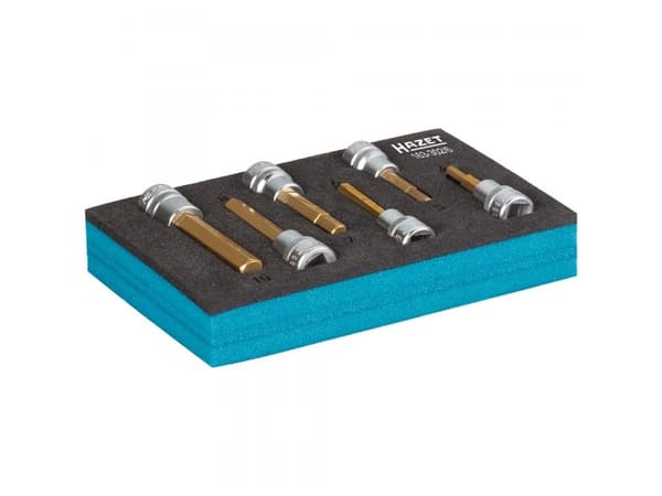 HAZET 163-302/6, Hylssats, 3/8", Metrisk, 6 huvuden, 4,10 mm, 17,2 cm