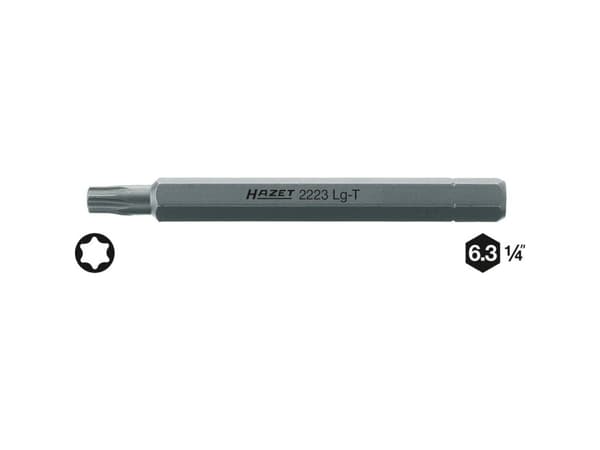 Hazet 2223LG-T30 Torx-bit T 30 Kvalitetsstål C 6.3 1 stk