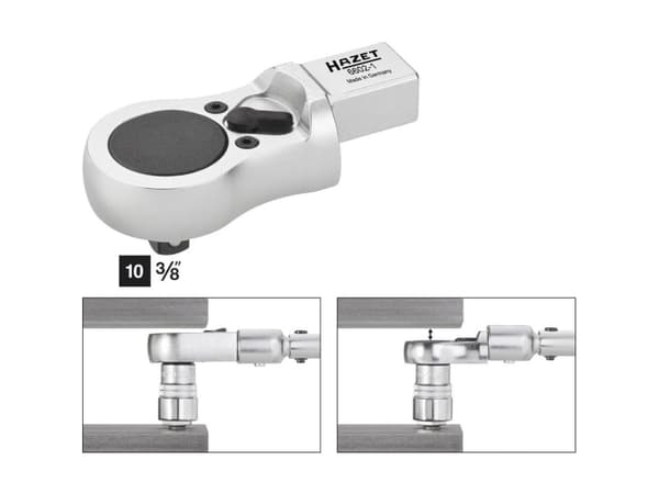 HAZET 6602-1, Enstaka artikel, Tillbehör till skiftnyckel, Krom, 10 mm, 40 mm, 81 mm