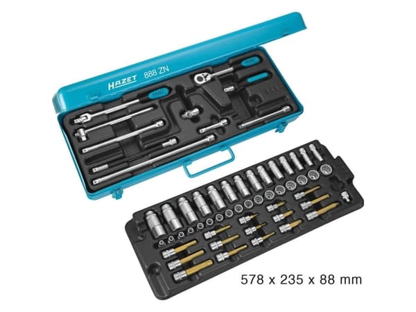 Hazet Topnøglesæt Metrisk 3/8 (10 mm) 58-delars 888ZN