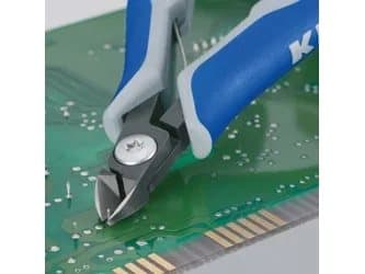Knipex 79 42 125 Z, sidoskärande tång, 1,1 cm, 1,1 cm, 6,5 mm, Kromvanadiumstål, Blå/grå