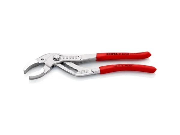 Knipex 81 03 250, Sifontang, 8 cm, Kromvanadiumstål, Rød, 62 mm, 250 mm