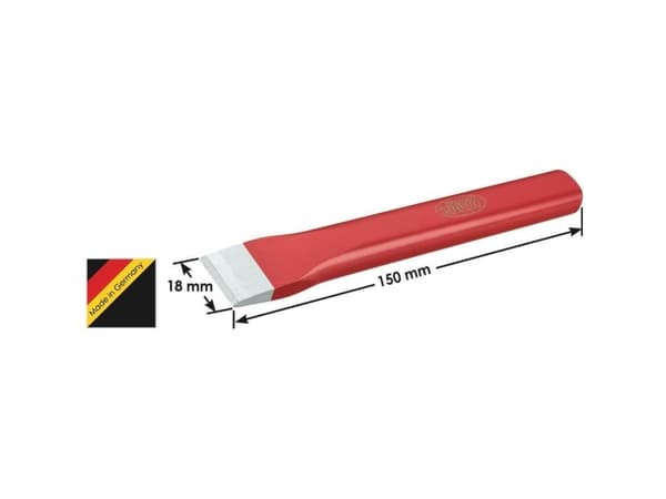 Vigor V1221, Kaldmeisel, Flat meisel, 150 mm, 1,8 cm