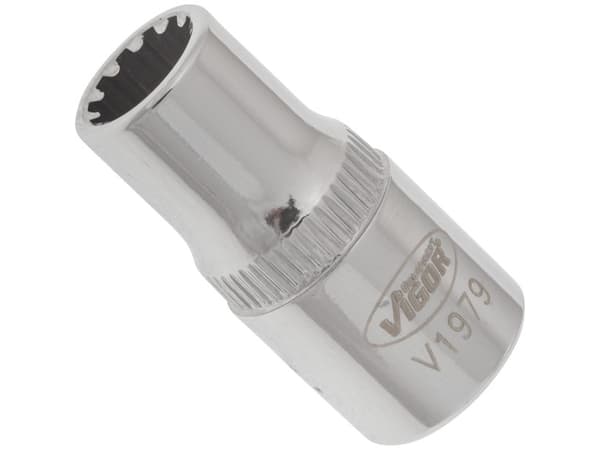 Vigor V1979, Uttag, 1/4", Metrisk, 1 huvuden, 6 mm, 25 mm