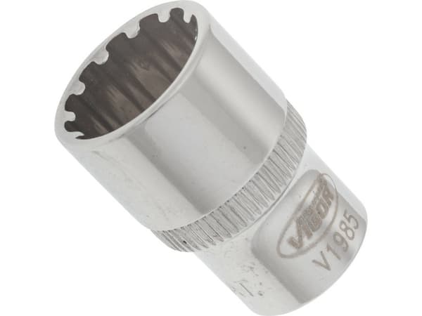 Vigor V1985, Uttag, 1/4", Metrisk, 1 huvuden, 12 mm, 2,5 cm