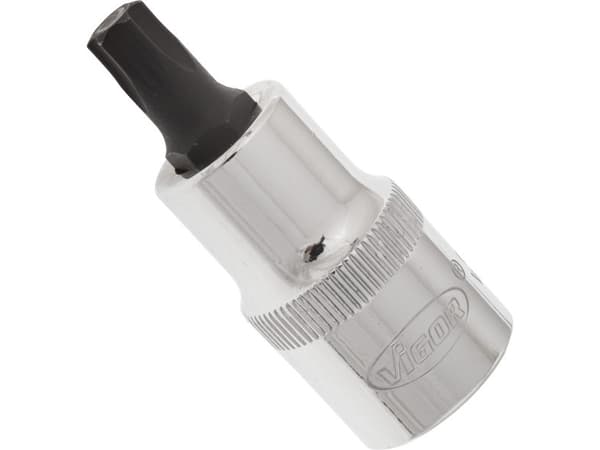 Vigor V2156 Sisäpuolinen kuusiokolo (TX) hylsyterä T 45 1/2\" (12.5 mm) - Lähtö: Sisäpuolinen kuusiokolo (TX)- Voimansiirto: 1/2\" (12.5 mm)- Koko: T