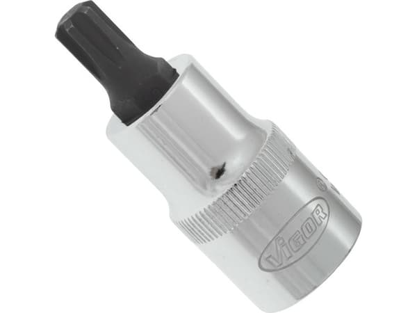 Vigor V2205, Slaghylsa, Silver, 1 huvuden, 1/2", Metriska/brittiska, 12.5 mm