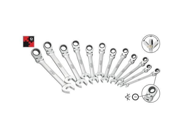 Vigor V2818, 8,9,10,11,12,13,14,15,16,17,18,19 mm, Krom, Krom