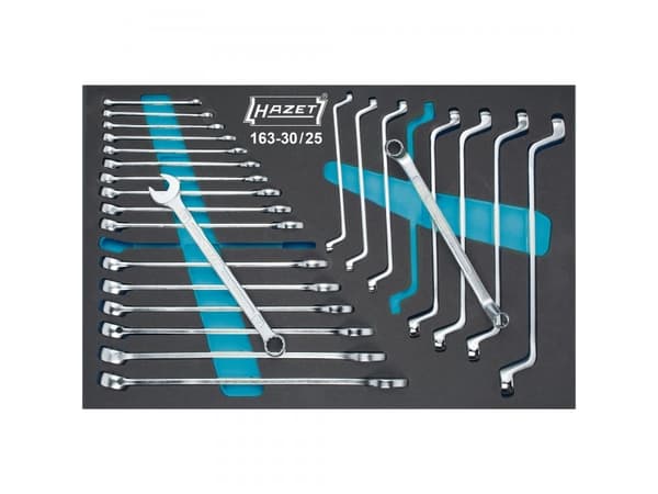 HAZET 163-30/25, Kromfarget, 342 mm, 519 mm, 3,5 kg, 25 stykker