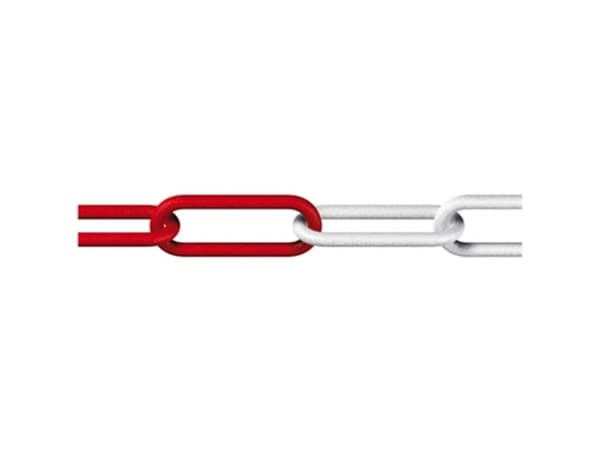 Dörner + Helmer 128954, Polyetylen (PE), 6 mm, Rød, Hvit, 25 m