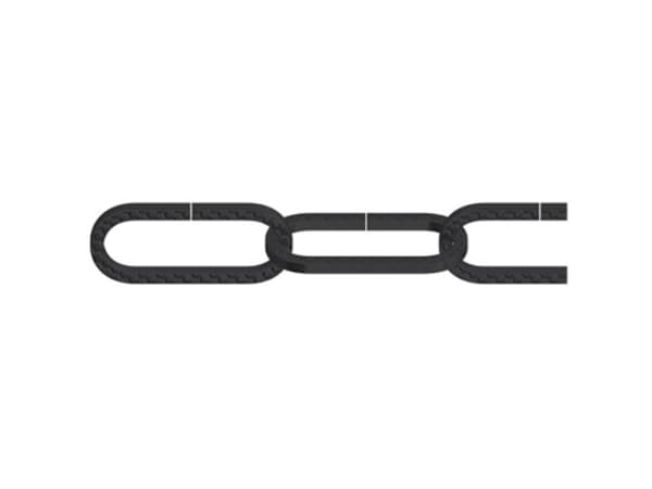 dörner + helmer 153444 Ornamental Chain Black Steel 10 m
