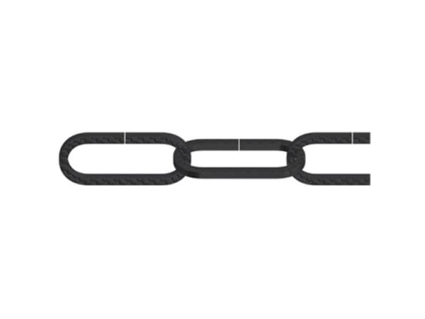 dörner + helmer 153444 Ornamental Chain Black Steel 10 m