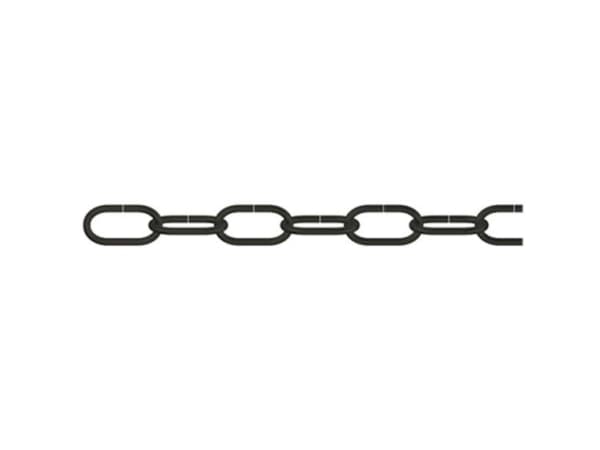 Dörner + Helmer 153537, Kjetting, Stål, Sort, 30 m, 10,4 mm