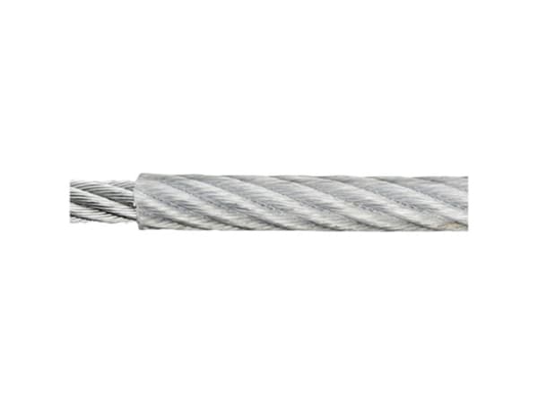 dörner + helmer 190045 Stålwire verzinkt (Ø x L) 4 mm x 100 m Grå