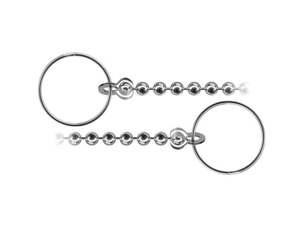 dörner + helmer 4810234 Badkarventilkedja Nickel Mässing Förnicklad