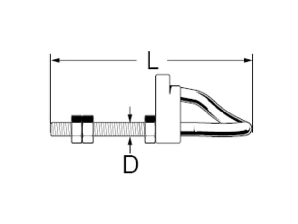 dörner + helmer Ruuvikoukut 160 mm 6 kpl