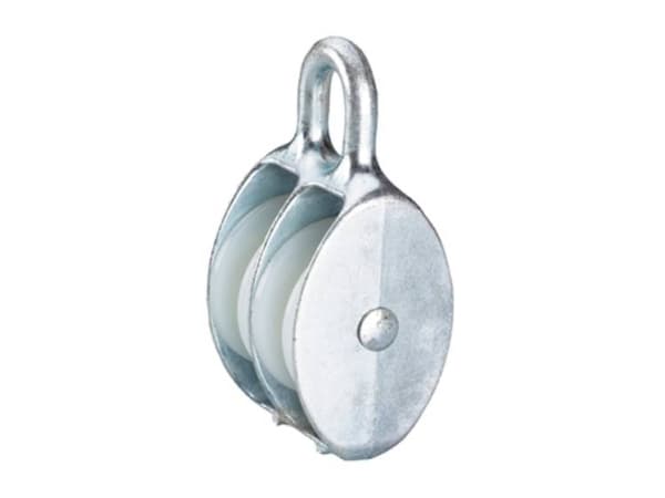 dörner + helmer 4816524 Wireblok-hjul, dobbelt 50 mm Polyamid Kabinetmateriale: Trykstøbt zink 6 stk