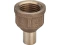 Miniatyrbilde 2 av 2: Overg.muffe 1/2 -22 mm - rørgevind muffe og glat ende